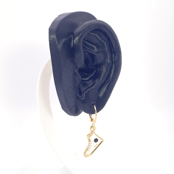 Small Enamel Sneaker Earrings - Picture 2 of 5